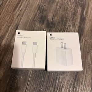 Apple USB-C Cable and Power Adapter Set in White